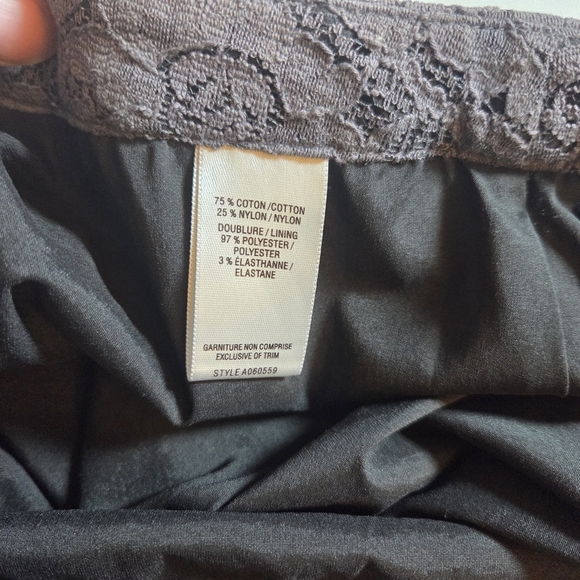 Jacob Gray Pencil Knee-Length Lace Skirt Size 8 - Picture 4 of 5